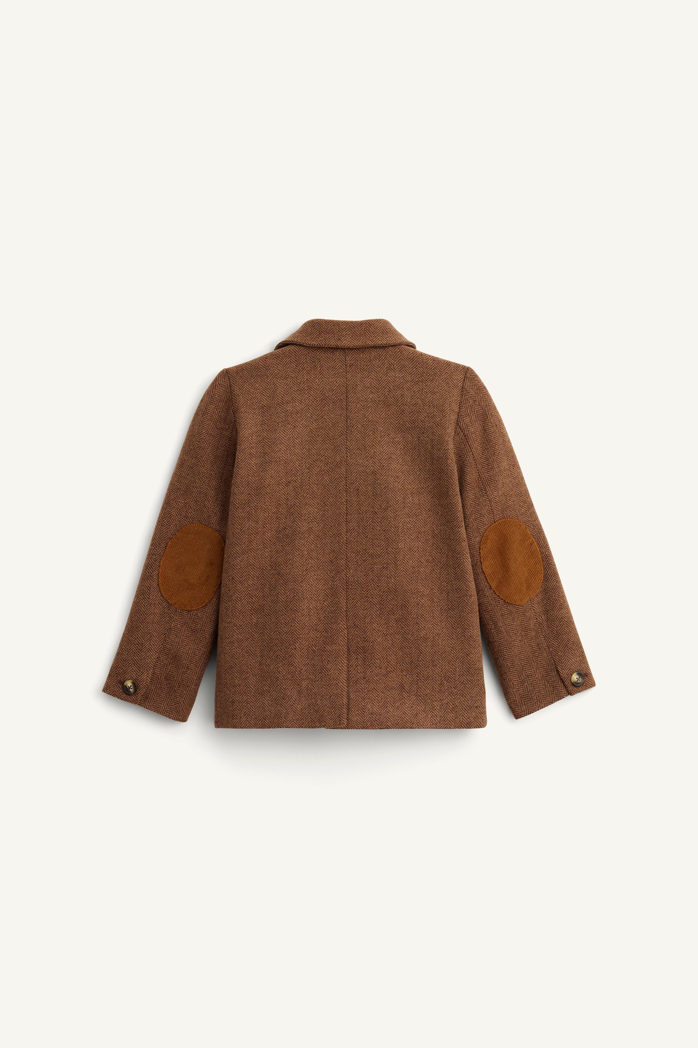 LIMITED EDITION HERRINGBONE BLAZER WITH ELBOW PATCHES AND WOOL